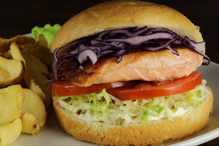 Salmon Burger - Old Wild West