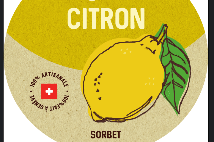 Citron jaune, sorbet de fruit. - Puro Gusto - Puro Gelato