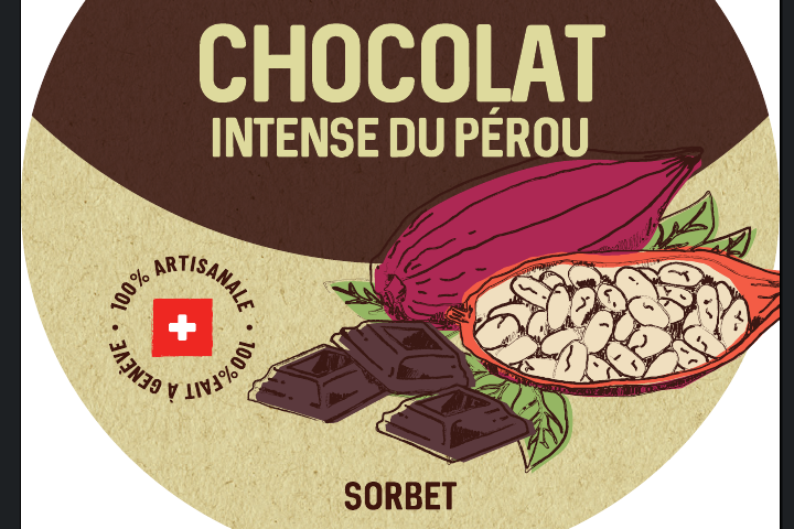 Chocolat noir, sorbet à l'eau - Puro Gusto - Puro Gelato