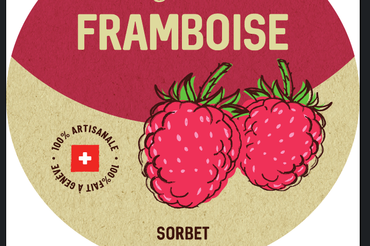 Framboise, sorbet de fruit. - Puro Gusto - Puro Gelato