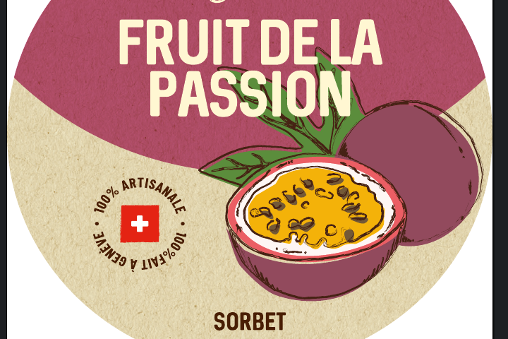 Fruit de la passion, sorbet de fruit. - Puro Gusto - Puro Gelato