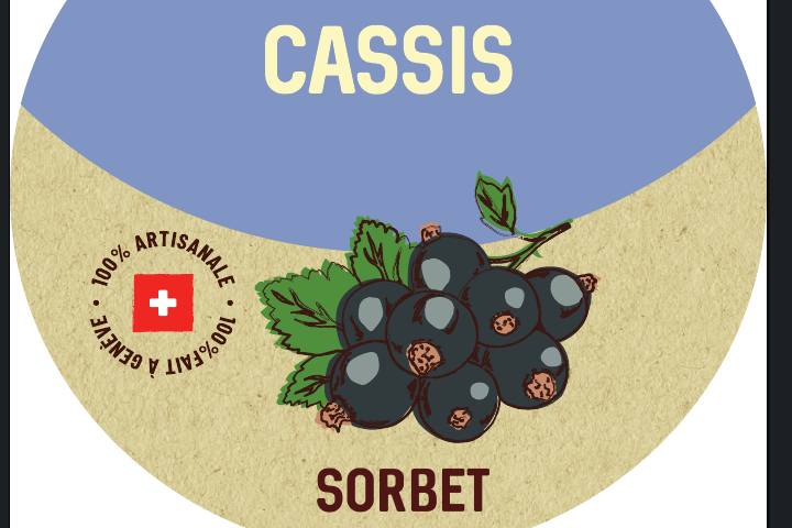Cassis, sorbet de fruit - Puro Gusto - Puro Gelato