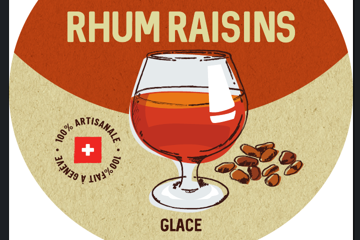 Rhum raisin, crème glacée - Puro Gusto - Puro Gelato