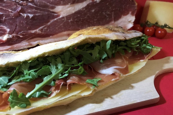 Panini Parma D.O.P with Bufala Cheese - Brillucci Aperitivo