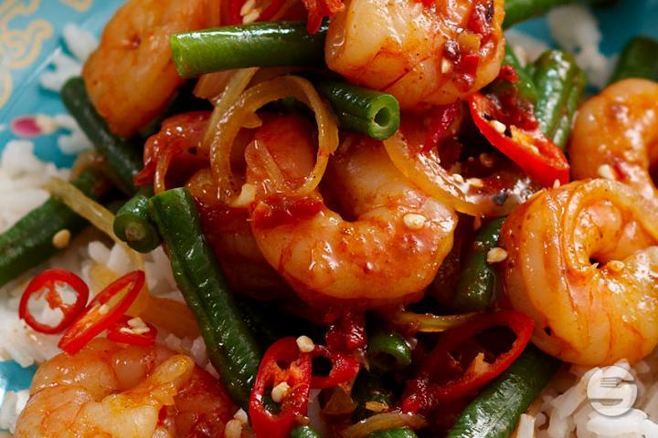 Crevettes à l'Aigre-Doux - Dong Fang