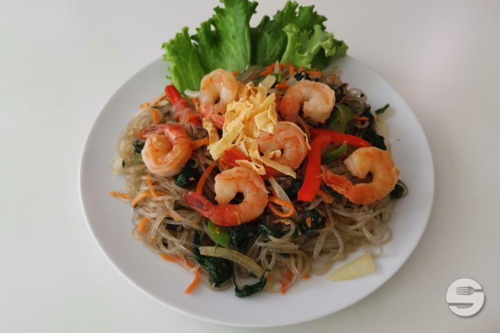 43. Chapchae aux Crevettes - Bap Urban Korean Food
