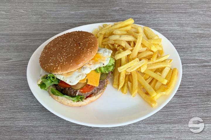 Menu Hamburger avec Oeuf - La Fontaine