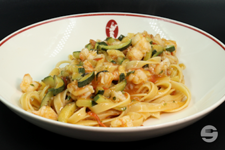 Fettuccine Gamberi e Zucchine - Luigia