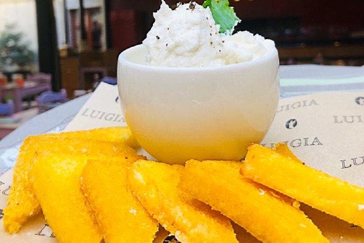 Baccalà mantecato con polenta fritta - Luigia