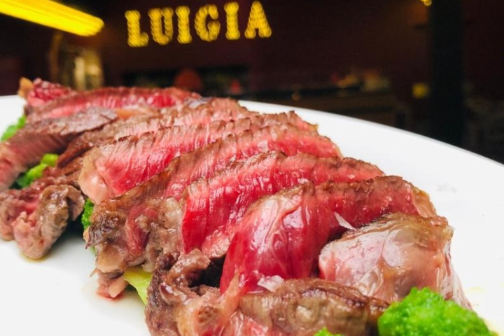 Tagliata di manzo con cime di rapa - Luigia