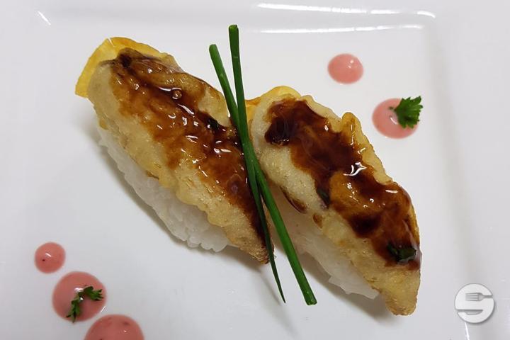 21. Grilled Peach Nigiri - Restaurant Japonais Ajinokura