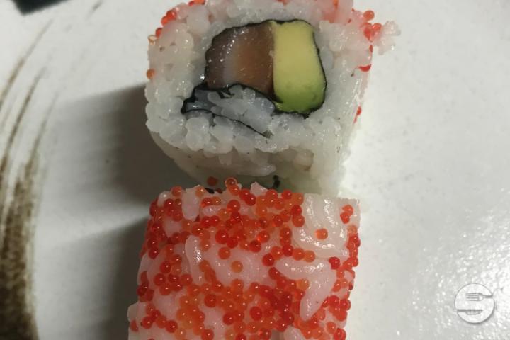 50. Salmon and Avocado Uramaki - Restaurant Japonais Ajinokura