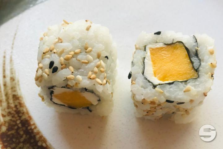 55. Mango and Cheese Uramaki - Restaurant Japonais Ajinokura