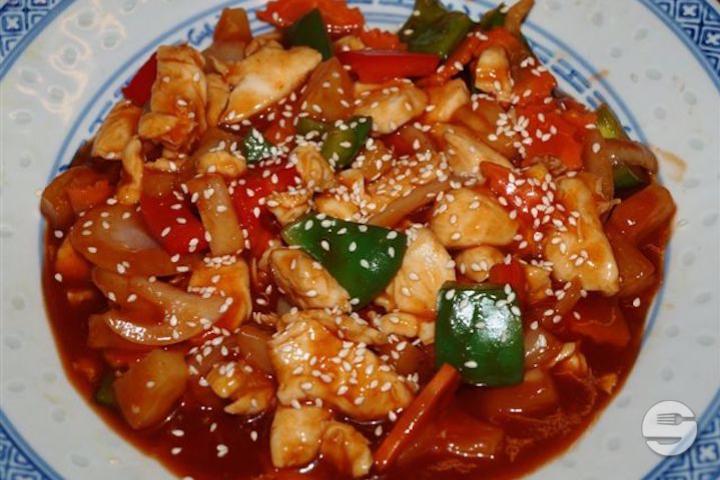 64. Poulet à la sauce Aigre-Douce - Chinadomicile