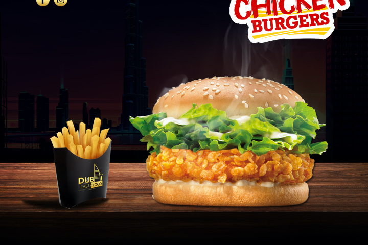 Chicken-Burger - Dubaï Fast Food