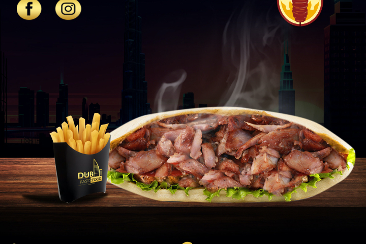 Sandwich Kebab - Dubaï Fast Food