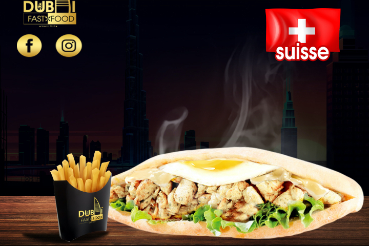 Sandwich Suisse - Dubaï Fast Food