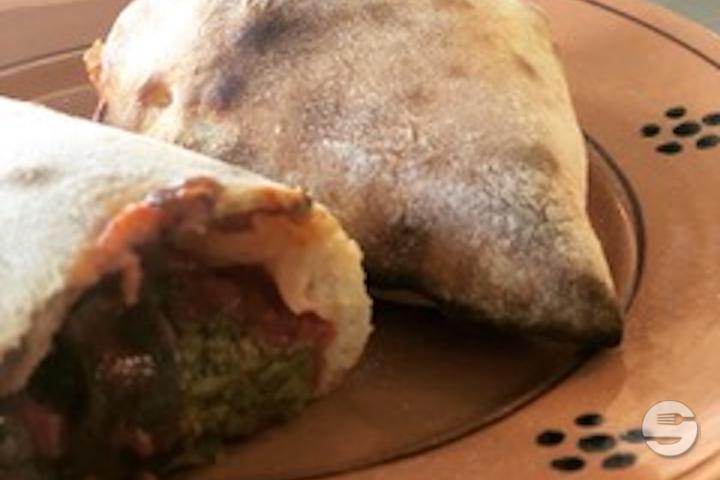 Calzone Cime di Rape and Salsiccia - La Pucceria de Montelly