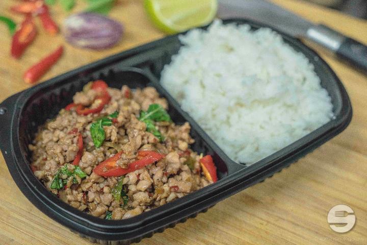 50. Porc Sauté au Basilic - Songphinong
