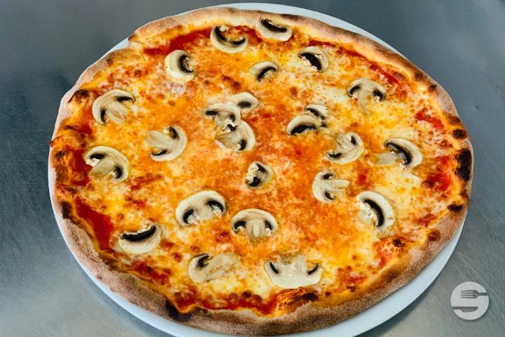 Pizza Champignons - Brasserie de Chavannes
