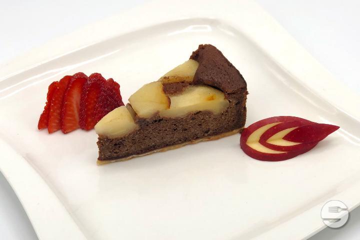 Schokoladen Birnen Kuchen - Patisserie Hochgenuss
