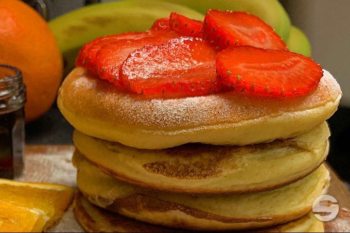 Three Floor Pancakes - La Fontaine Restaurant