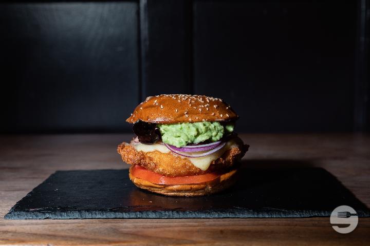 The Crispy Chicken Avocado Burger - Hungry Birds