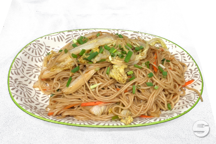 Nouilles sautées aux Crevettes et Poulet - Xin-Yuan