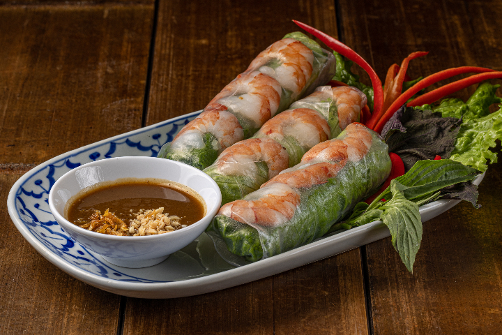 Gỏi cuốn - Rouleaux d'été au poulet et crevettes (3pièces) - Les Rues de Saïgon