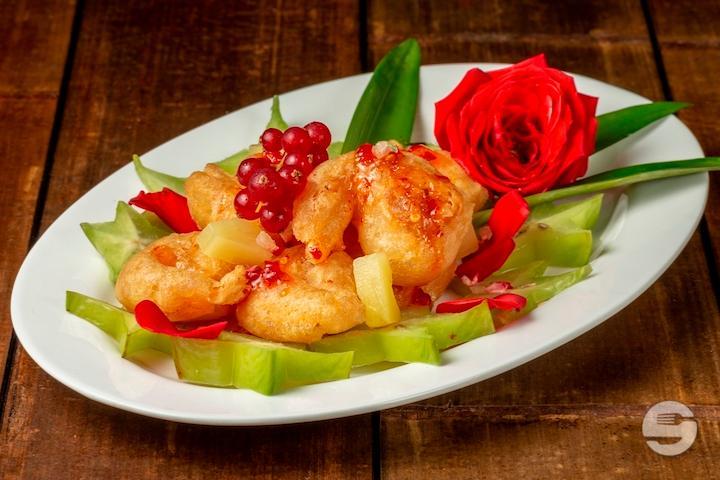 Crevettes à la Sauce Aigre-Doux - Le Printemps