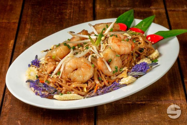 Pad Thai aux Crevettes - Le Printemps