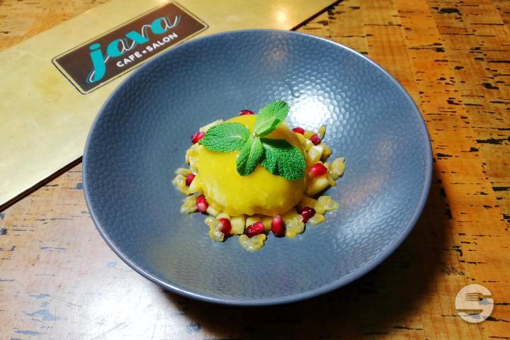 Coconut-mango tapioca à l’impératrice - Java Café - Salon