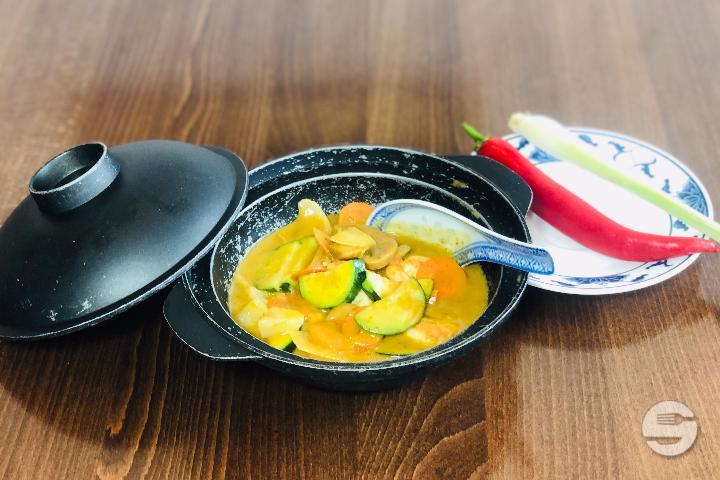 861. Green Curry Duck - Ô Bambou