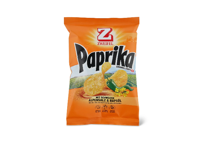 Zweifel Paprika 30g - chips - Planète Sandwichs