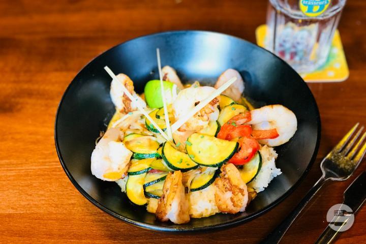 Curry Rouge de Gambas - Les Brasseurs