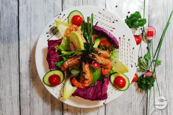 Salade de gambas - La Croquignole