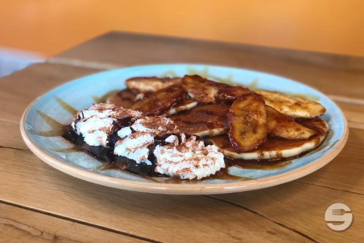 Pancakes with garnish of your choice - Burgers & Shakes