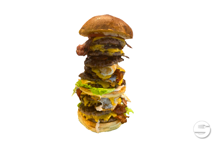 The Real Hard Woking Mann Burger!! - Burgers & Shakes