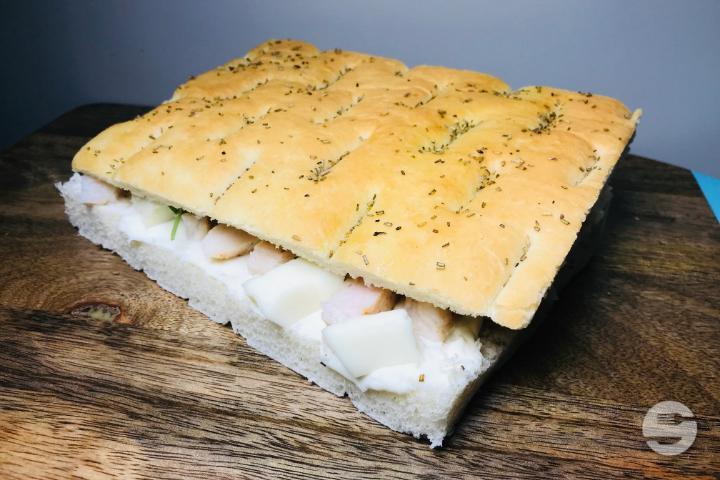 Chicken Focaccia - Chez Rafaelle