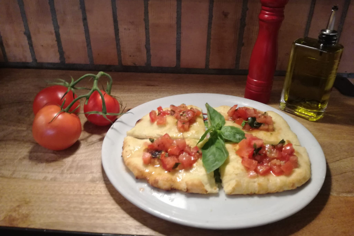 Focaccia tomates - La Puccia