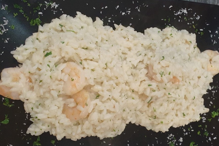 Shrimp and Coco Milk Risotto - La Puccia