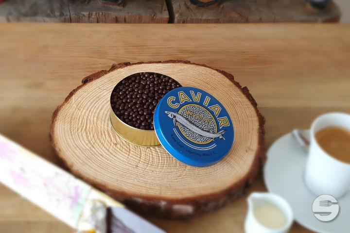 Caviar can | Chocolate pearls | 100gr - Confiserie Baumann