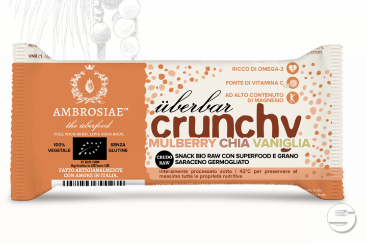 Barre Bio, Crue, Mûre Blanche, Chia & Vanille - Açaí Concept Swiss