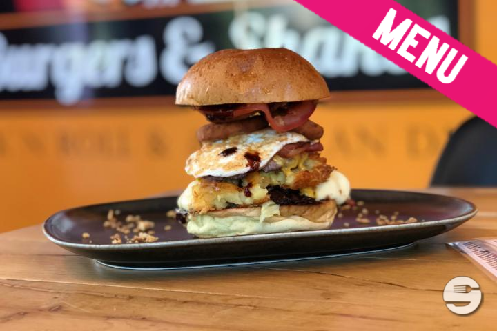 The Real Hard Working Mann Burger!! Menu (+ Softdrink und Pommes) - Burgers & Shakes