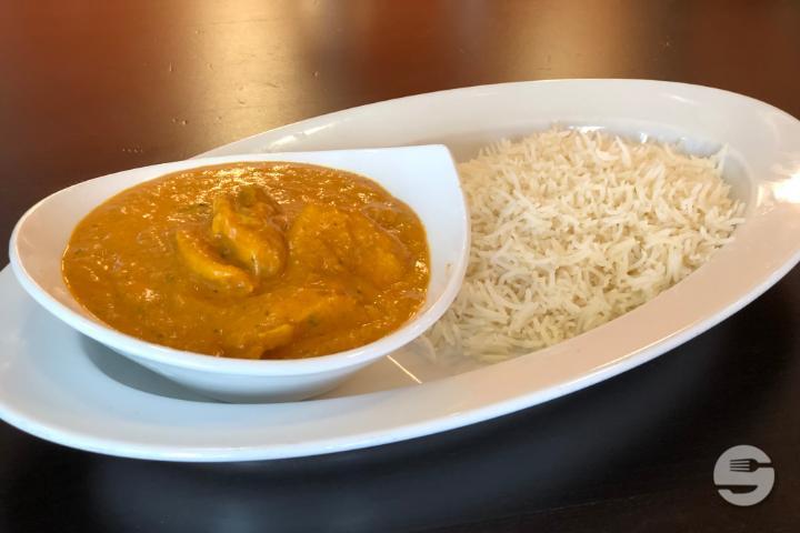 Poulet Korma mit Reis - Thali House