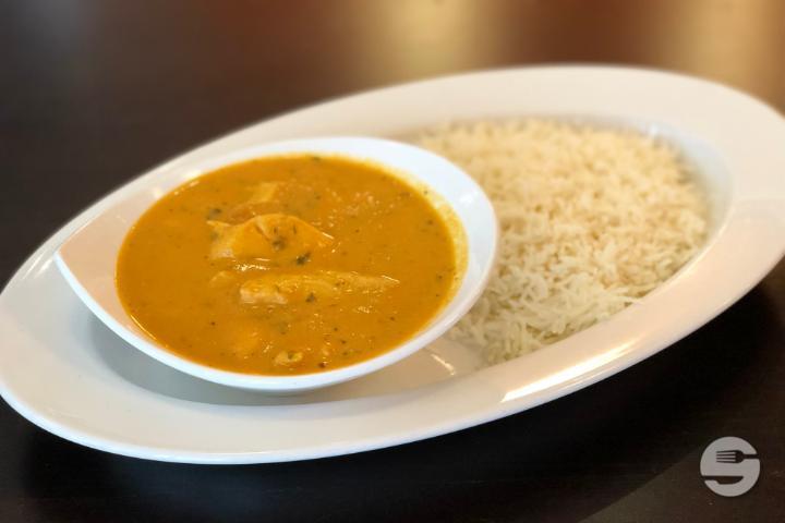 Fisch Makhni mit Reis - Thali House