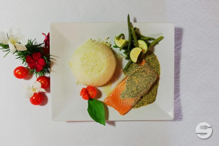 Salmon Steak with Dill - Il Bacio