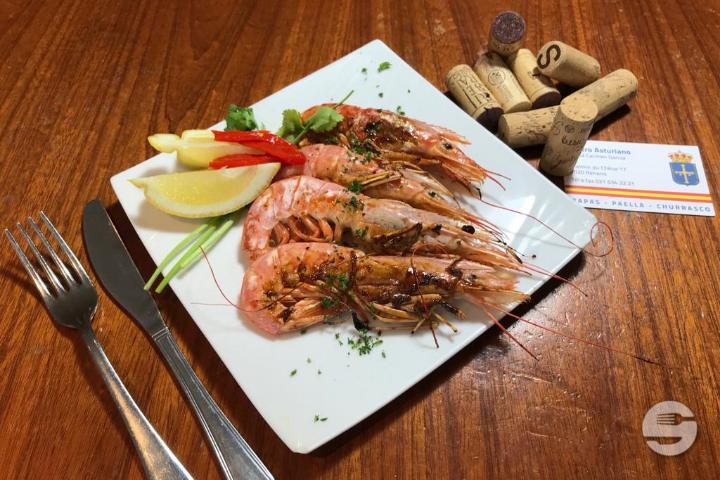 Gambas a la Plancha - Centro Espagnol Asturiano