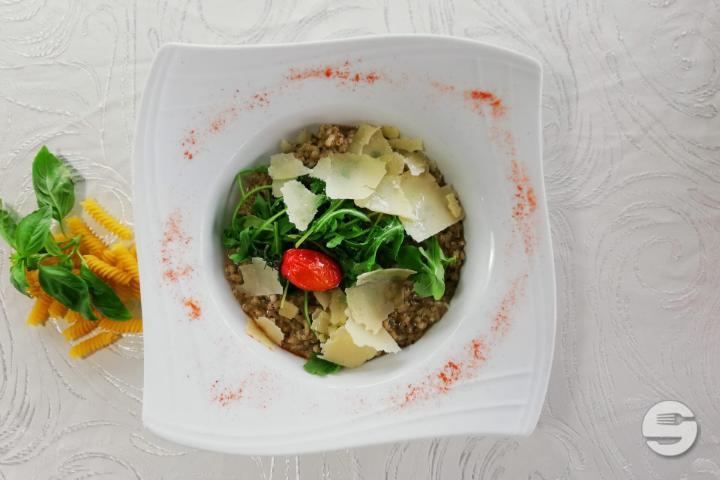 Risotto à la Tapenade de Truffe d'Eté - Restaurant de l'aéroport