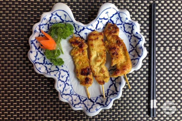 C01. Brochette à la Sauce Satay - Lian Xiang Lou